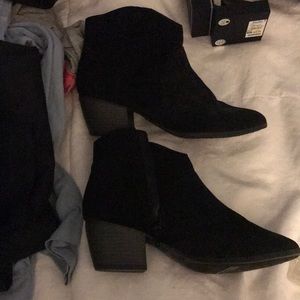 Black ankle boots